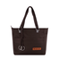 Baggi Solid Color Tote Handbag With 2 Chambers image