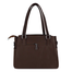 Solid Color Tote Handbag With 3 Chambers image