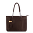 Solid Color Tote Handbag with Tassel image