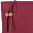 Solid Color Tote Handbag with Tassel image