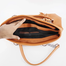Solid Color Tote Handbag with Tassel image
