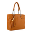 Solid Color Tote Handbag with Tassel image
