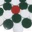 Special Carrom Guti With Stricker (5 Pcs Quti Extra) - Green And White image