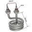 Spiral Stainless Steel Immersion Heater Iron Head 2000Watt Distilled Water Heating Element image