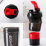 Sport Shaker Water Bottle 3 In 1 Spider Shaker - Ideal For Gym Use - Bpa Free And Convenient 500 ml Capacity - Perfect For Protein Shakes image
