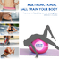 Sports And Fitness Chinese 75cm Plain Yoga Ball Ball with Pumper image