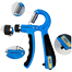 Alkaso Sports Counting 5-60kg Adjustable Hand Grip Blue Color image