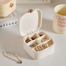 Makeup and Jewelry Organizer Box with Mirror and Dustproof Lid image