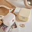Square Jewelry Box Square Jewelry Case Jewelry Storage Box Jewelry Display Box With Mirror jewelry Box With Mirror image