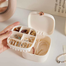 Makeup and Jewelry Organizer Box with Mirror and Dustproof Lid image