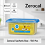Square Toiletries Zerocal Sachets Box (জিরোকাল স্যাচেট বক্স) - 150 Pcs image