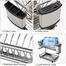 Stainless Steel 2 Layer Drainer Dish Rack High Quality - Silver image