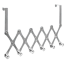 Stainless Steel 6 Hook Flexible Over Door Hook Hanger image