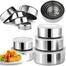 Stainless Steel Food Box With Food Grade Plastic Cover- 5 Pcs image