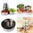 Stainless Steel Food Box With Food Grade Plastic Cover- 5 Pcs image