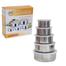 Stainless Steel Food Box With Food Grade Plastic Cover- 5 Pcs image