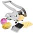 Stainless Steel French Fry Cutter, Potato Chipper Vegetable Slicer Chopper Silver image