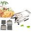 Stainless Steel French Fry Cutter, Potato Chipper Vegetable Slicer Chopper Silver image