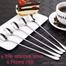 Stainless Steel Long Tea Spoon 8 Inch Long Handle Spoon Set 6Pcs image