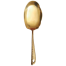 Stainless Steel Rice Spoon Gold Color image