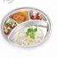 Stainless Steel Round Dining Plate With 4 Compartments - Ideal For Lunch And Dinner image