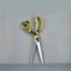 IHW Stainless Steel Sewing Scissors for Quilting, Fabric Crafts, Gold image