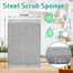 Stainless Steel Sponge Scrubber – Heavy Duty Dishwashing Scourer 2 Pcs image
