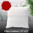Standard Fiber Cushion, Tissue Fabric White 22x22 Inch image