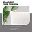 Standard Fiber Cushion, Tissue Fabric, White 16x16 Inch image