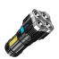 Strong Light Flashlight Camping Torch Rechargeable Multifunctional Portable Hand Lantern with 4 Lamp Beads and COB Side Light image
