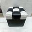Stylish Black And White Square Foam Stool image