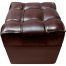 Stylish Padded Square Stool – Modern Foam Stool Brown image