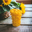 Sunflower Fragrance Candle – Handmade Wax, Sankhacura image