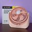 Super Powerful Lithium Rechargeable Mini Table Fan with LED Light image