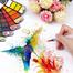 Superior Solid Water colour Cake pigmented 25 Color Set With Water Brush Pen Foldable Travel Watercolor Painting image