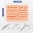 Suture Practice Kit For Medical Vet Students With Silicone Pad Suturing Tools Education Use image