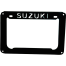 Suzuki Branded Metal Digital Box Type Registration Number Plate Holder Black 1Pcs image