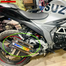 Suzukki Gixxer SF 2019 Exhaust Cover Foot Rest Silencer Guard Multicolor SS Made image