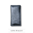 THE MEN's CODE Black Leather Long Wallet For Men image