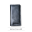 THE MEN's CODE Black Leather Long Wallet For Men image