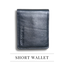 THE MEN's CODE Black Leather Short Wallet For Men image