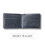 THE MEN's CODE Black Leather Short Wallet For Men image