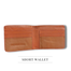 THE MEN’s CODE Brown Leather Short Wallet For Men image
