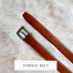 THE MEN's CODE Burgundy Color Leather Formal Belt For Men image