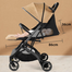 TOBY QZ1 Portable Stroller Luggage Prams - Light Brown image