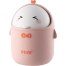 TOGHPUW Table Waste Bin with Lid – Cute Cartoon Small Garbage Bin and Storage Box for Office Desk, Work Table and Kids Room (Pink) image
