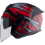 TORQ Arrow Revali Helmet Glossy Red and Black image