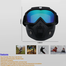 Tactical Face Goggles For Motorcycle Riding Detachable Two Part Open Face Universal 1 Pcs image