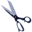 Tailoring Scissors Black Colour Best And Effective Product To Your Life (Free Inside Inc Tape) image