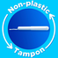 Tampax Non-Plastic 100 Percent Cotton Comfy Layer Regular Tampons 20pcs image
